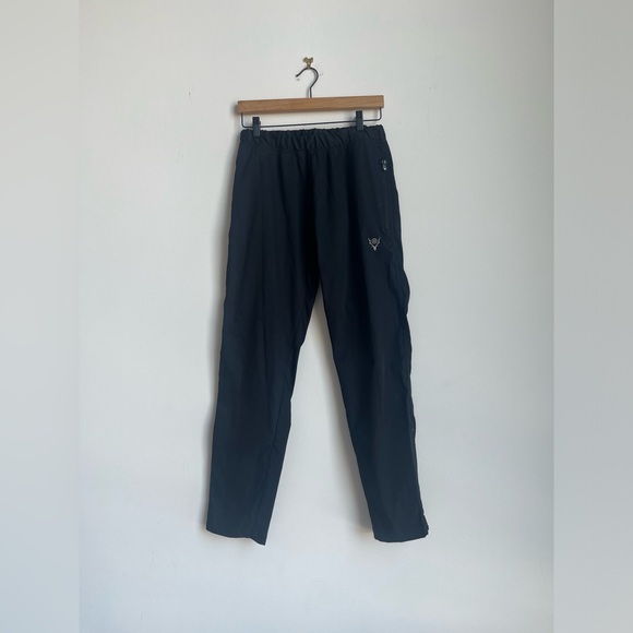 South2 West8 Zippered Slim Black Pants (MENS) - Picture 3 of 7